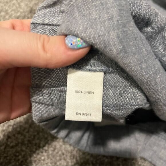 J. Jill, Pure Jill, Linen Roll Tab Pants - Picture 9 of 12